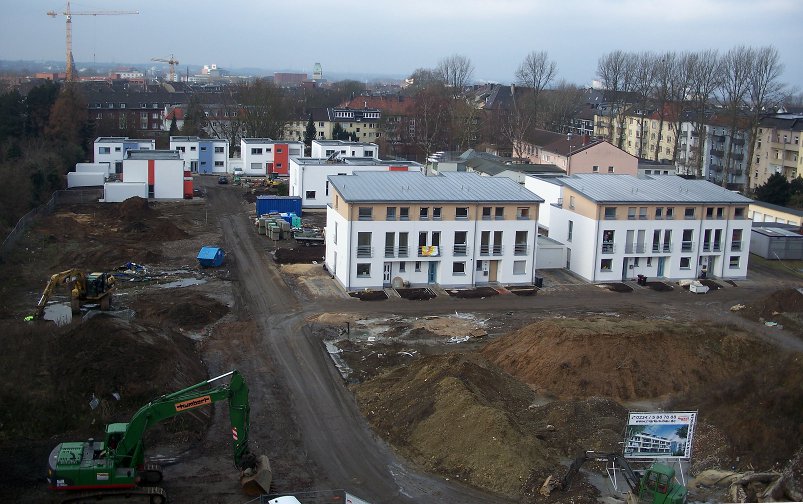 Ende des ersten Bauabschnittes im Quartier 100